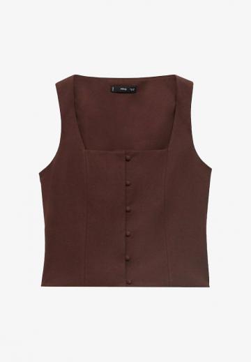 Блузка без рукавов