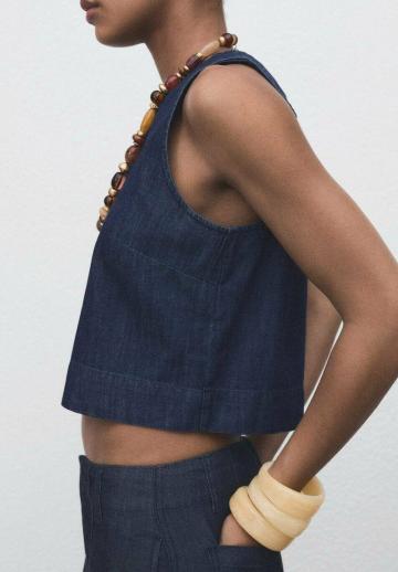 Джинсовая блузка