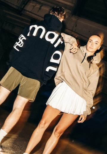 Пуловер с капюшоном