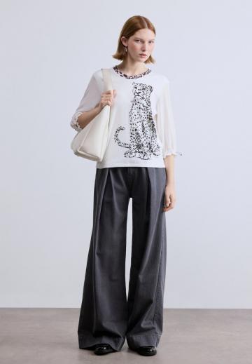 Майка с рукавом три четверти