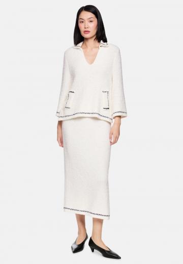 Пуловер с рукавом три четверти