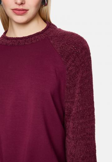 Пуловер с рукавом три четверти