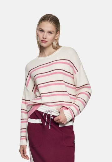 Пуловер в полоску