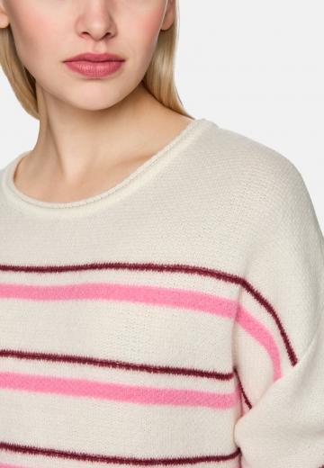Пуловер в полоску
