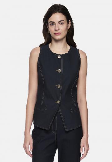 Джинсовая жилетка