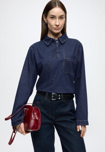 Джинсовая блузка