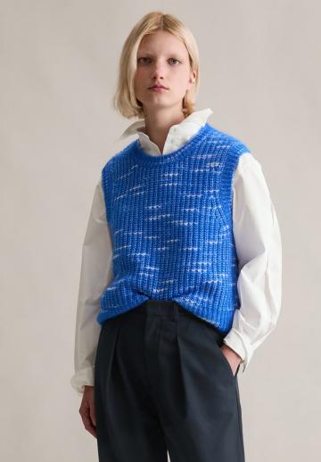 Пуловер без рукавов