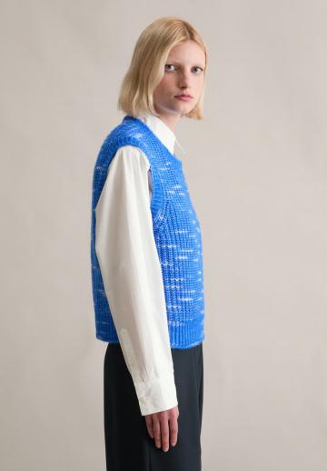 Пуловер без рукавов