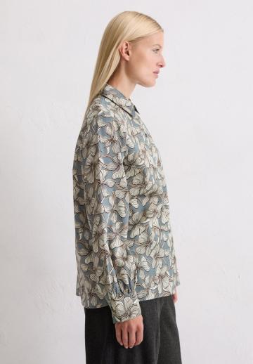 Атласная блузка