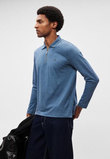 Поло с длинным рукавом