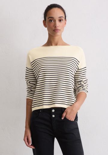 Пуловер в полоску