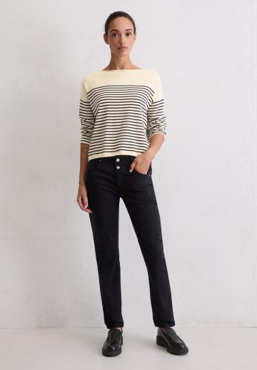 Пуловер в полоску