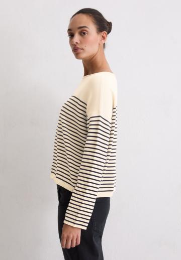 Пуловер в полоску