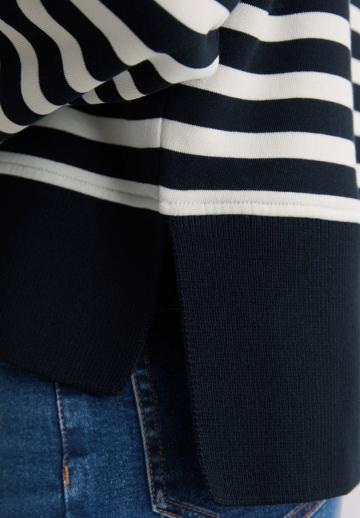Пуловер в полоску