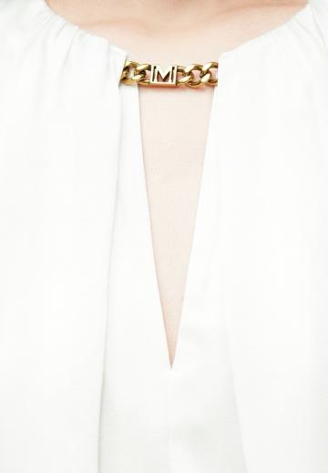 Атласная блузка