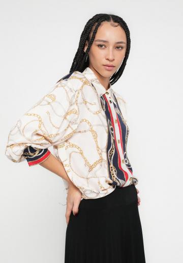 Атласная блузка