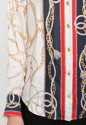 Атласная блузка