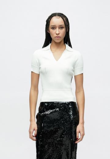 Пуловер с коротким рукавом