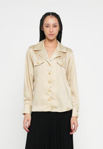 Атласная блузка