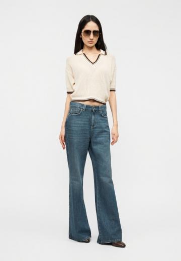 Пуловер с коротким рукавом