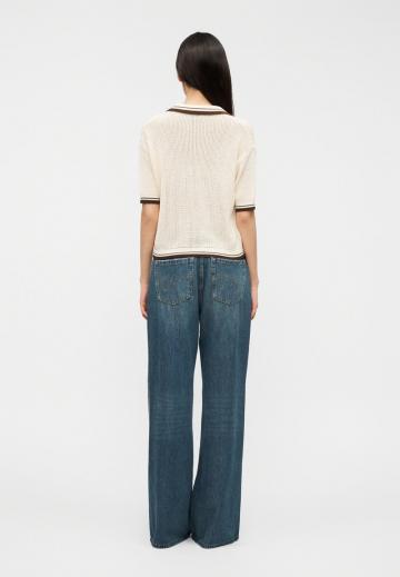 Пуловер с коротким рукавом