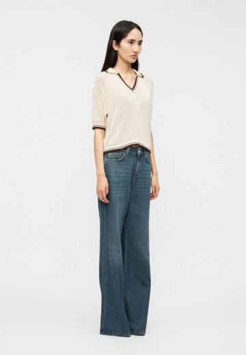 Пуловер с коротким рукавом