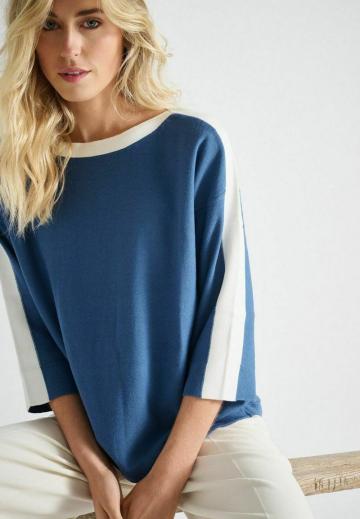 Пуловер с рукавом три четверти