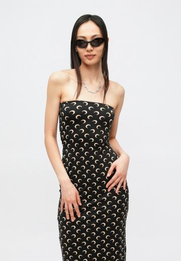 Платье без бретелек