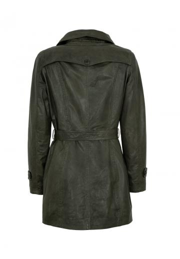 Кожаное пальто