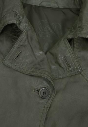 Кожаное пальто