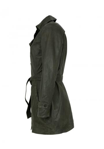 Кожаное пальто