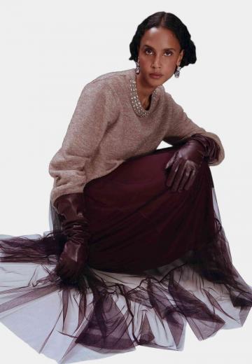 Юбка с воланами