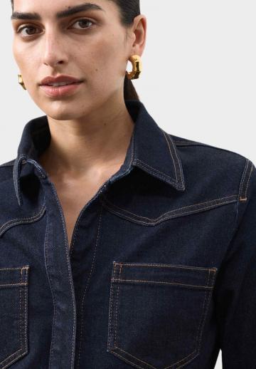 Джинсовая блузка