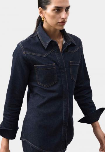 Джинсовая блузка