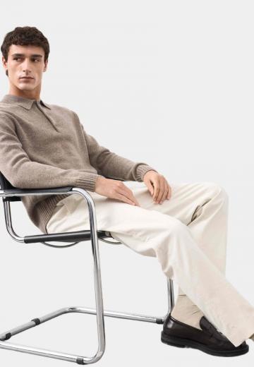 Поло с длинным рукавом