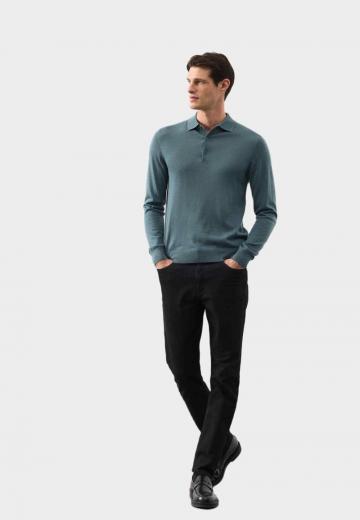 Поло с длинным рукавом