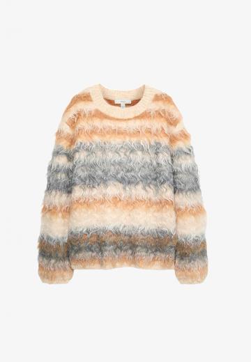 Пуловер в полоску