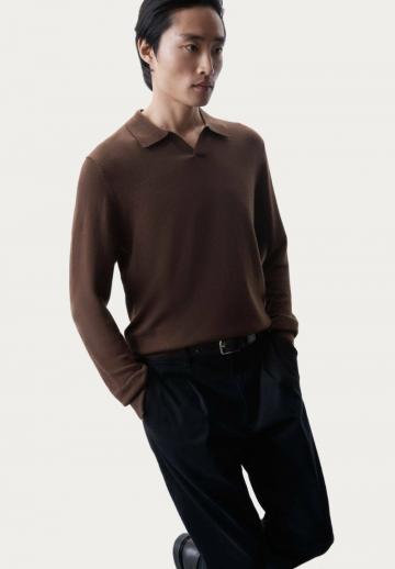 Поло с длинным рукавом