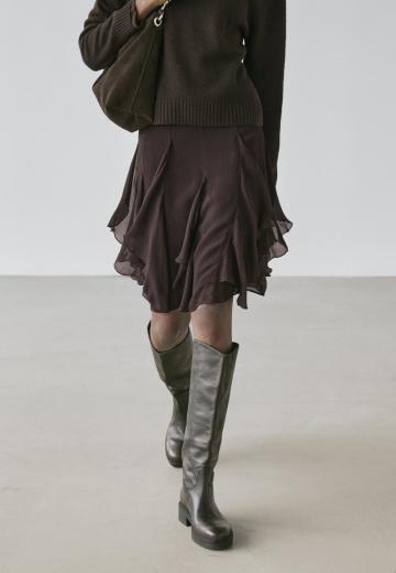 Юбка с воланами