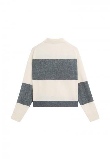 Пуловер в полоску