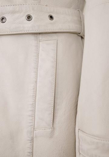 Кожаное пальто