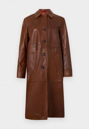 Пальто из искусственной кожи