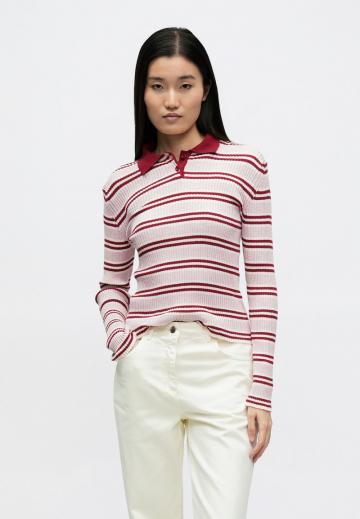 Пуловер в полоску