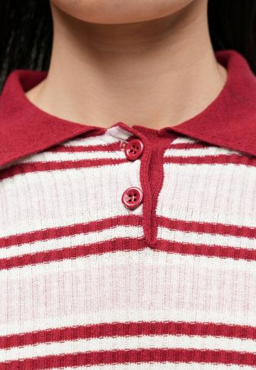 Пуловер в полоску