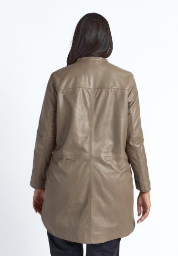 Кожаное пальто