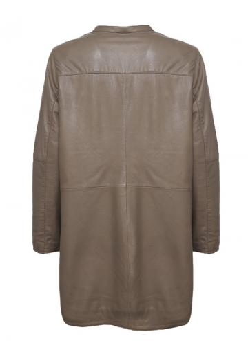 Кожаное пальто