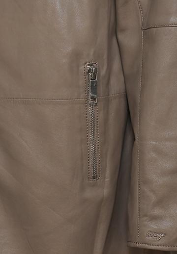 Кожаное пальто