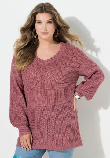 Длинный пуловер