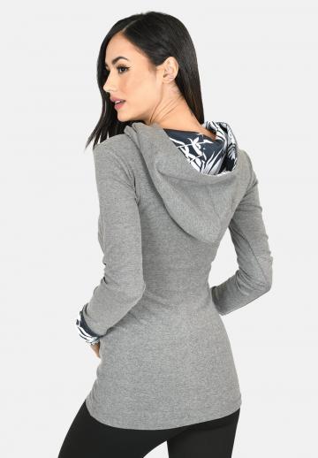 Пуловер с капюшоном