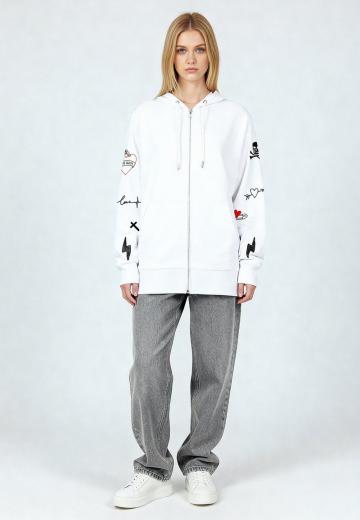 Пуловер с капюшоном